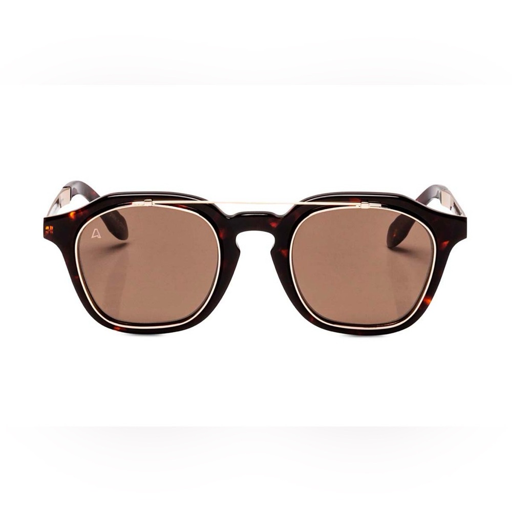 Absurda Sunglasses Davis Glasses with Gold Wire Frame